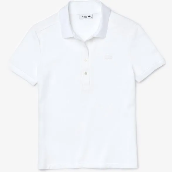 Lacoste Chemise Poloshirt Dames Wit