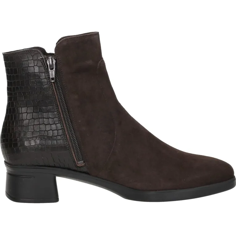 Hartjes Blues Boot enkellaarsjes donkerbruin