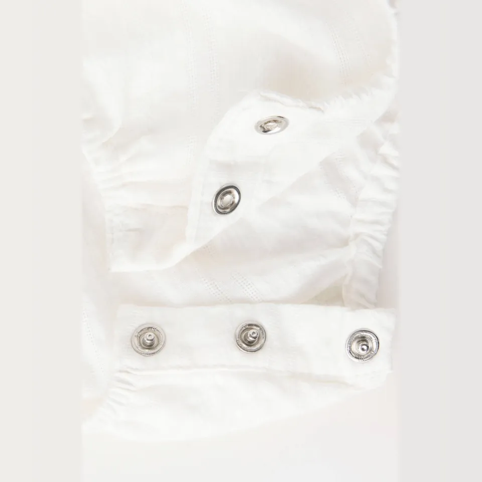 Mango Kids katoenen romper - naturel wit, foto 5