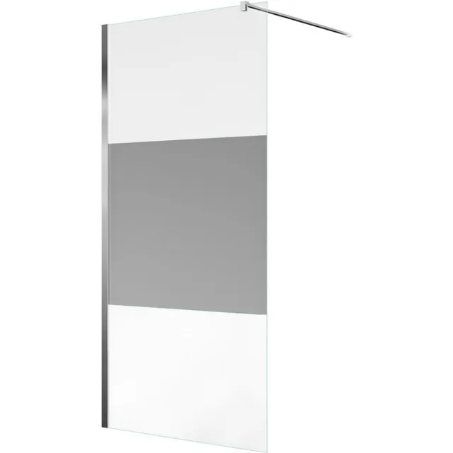 Go by Van Marcke Inloopdouche Van Marcke Go Miage 140x200 cm 8 mm Middenband EasyClean Chroom
