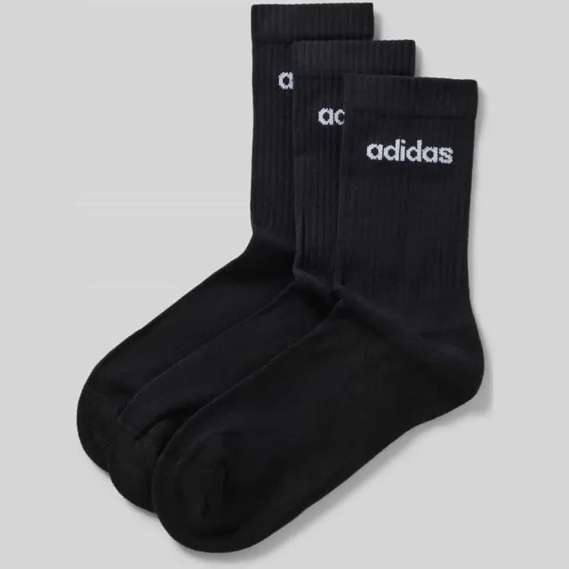 Adidas Sokken met labelprint in een set van 3 paar Zwart