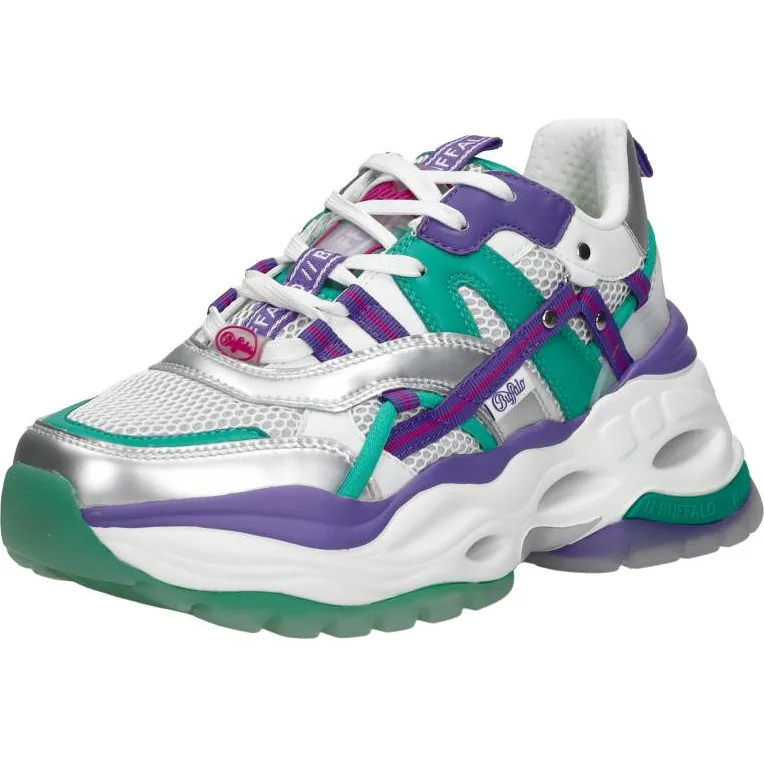 Buffalo Triplet Hollow lage sneakers zilver, foto 3