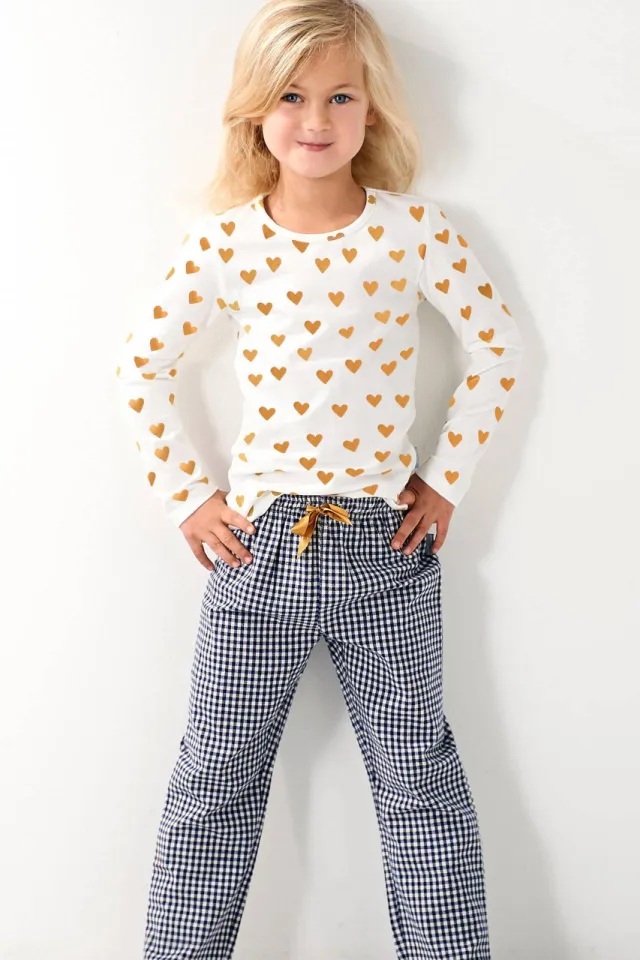 Little Label pyjama wit/blauw/geel