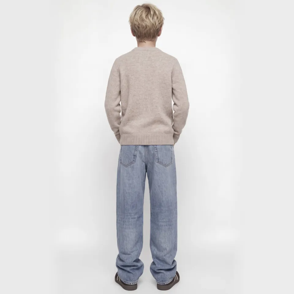 Jack & Jones JUNIOR gebreide trui met wol - beige, foto 6