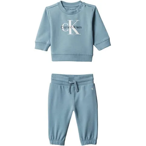 Calvin Klein sweater en broek set met logo - blauw Logo