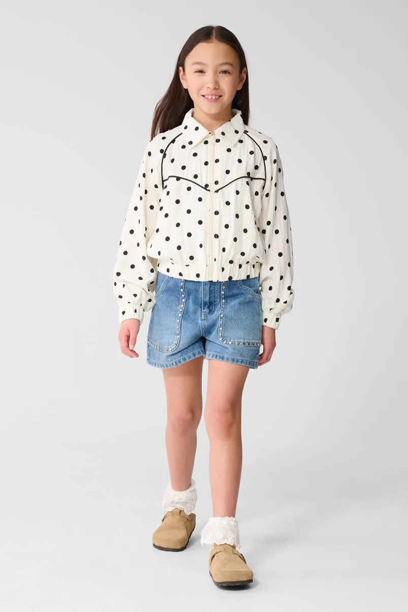 Shoeby denim regular waist short blauw