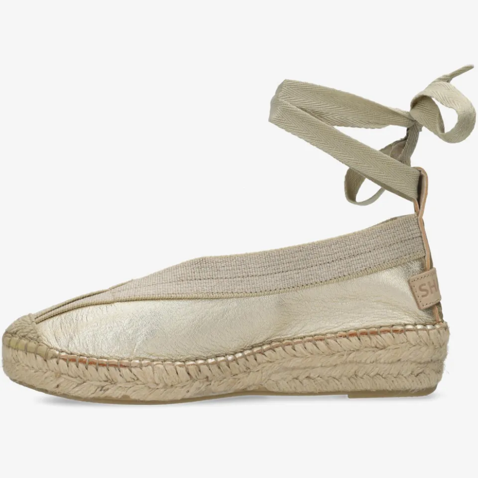 Shabbies Amsterdam Palma espadrille lichtgoud, foto 5