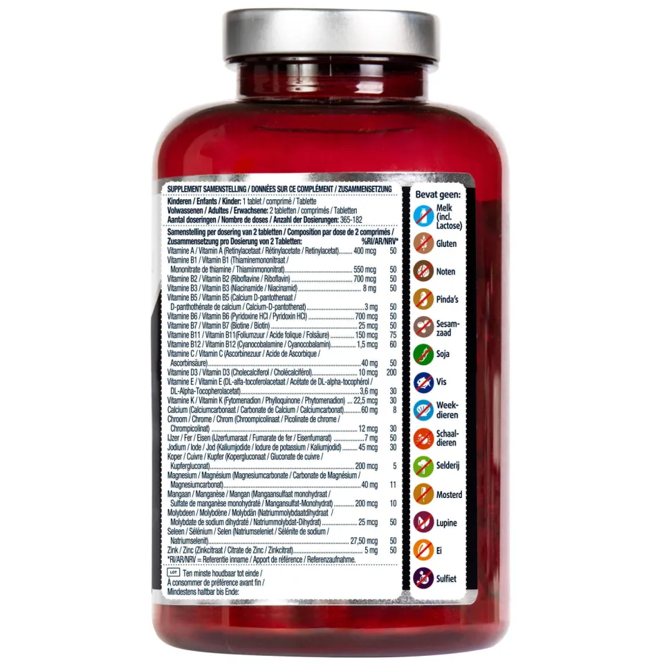 Lucovitaal Multi+ Compleet vitaminen en mineralen kauwtabletten, foto 3