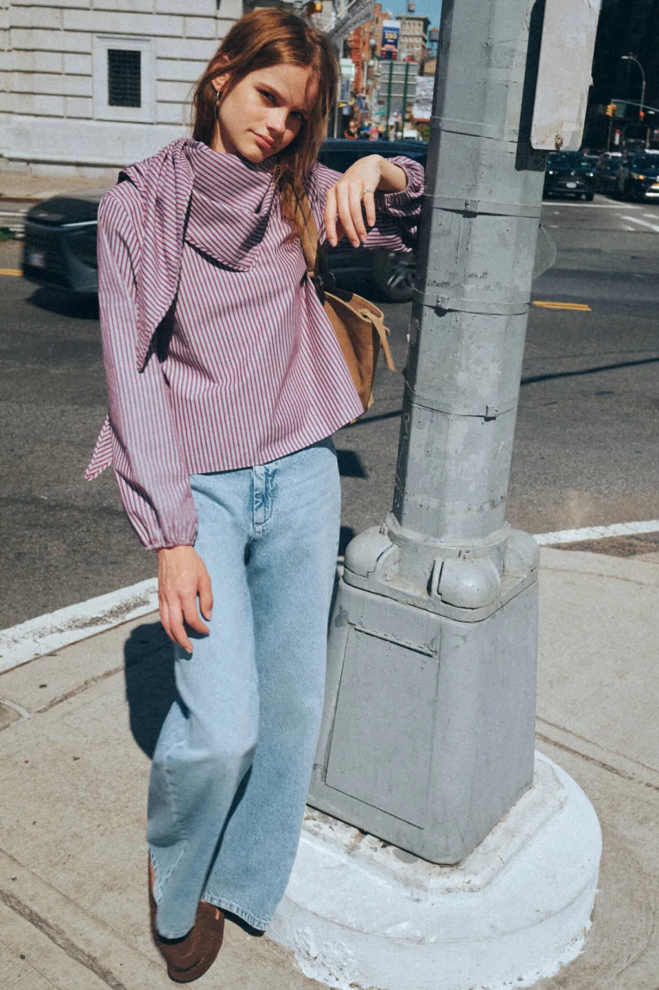 Mango Teen gestreepte blouse oudroze, foto 3