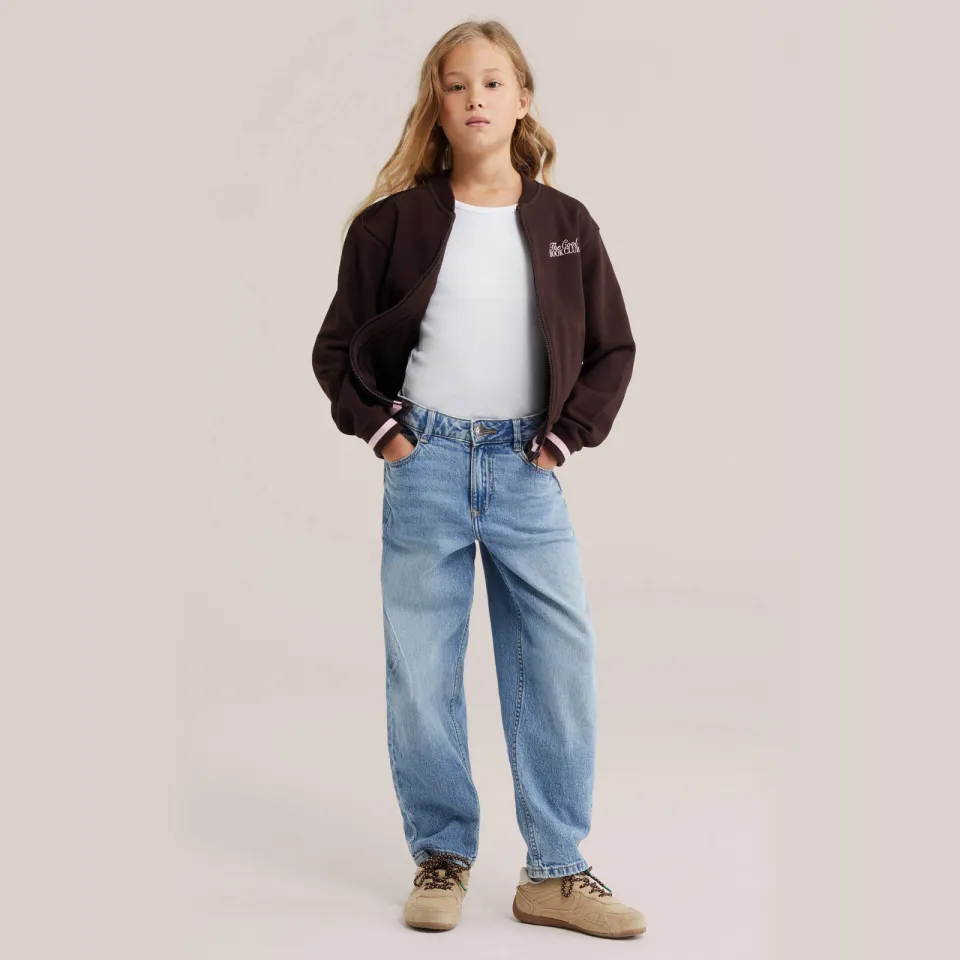 WE Fashion ribgebreide mouwloze top wit
