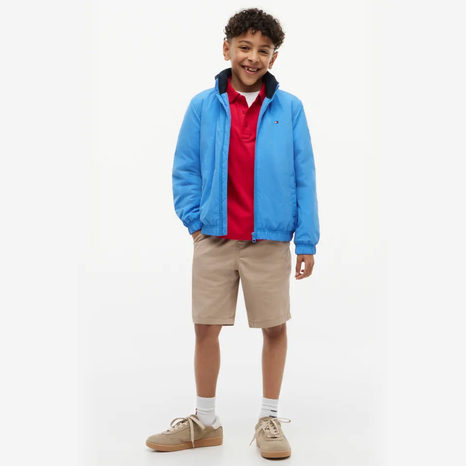 Tommy Hilfiger gewatteerde winterjas blauw