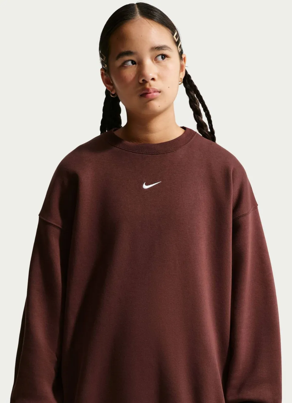 Nike Sportswear Studio sweater - roodbruin, foto 4