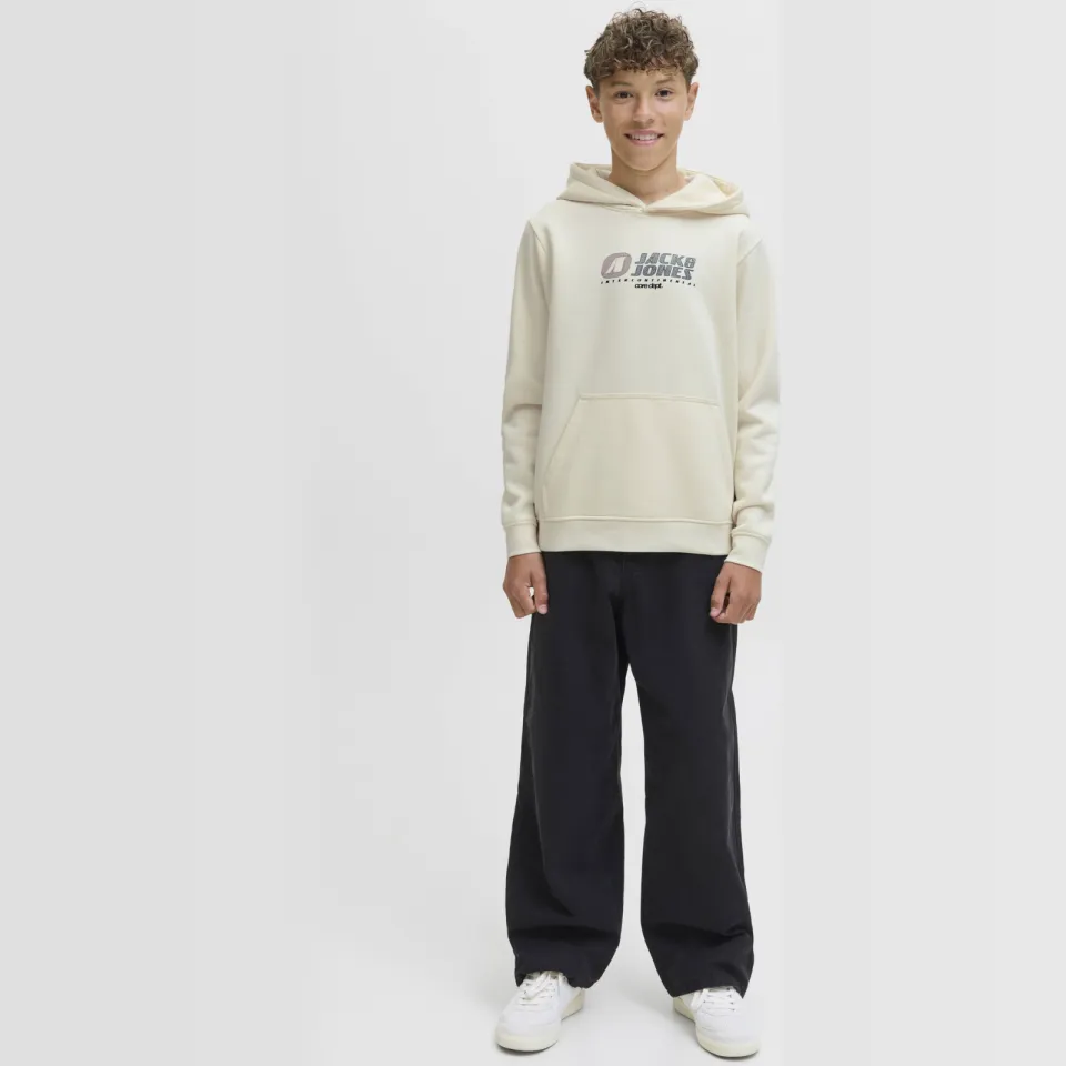 Jack & Jones JUNIOR hoodie ecru, foto 3