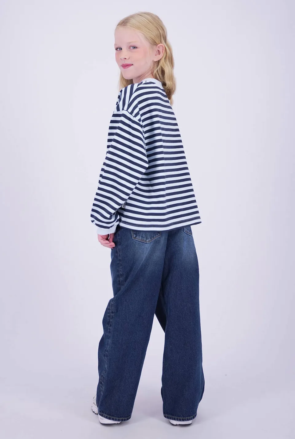 Vingino Cherry wide leg jeans - donkerblauw, foto 4