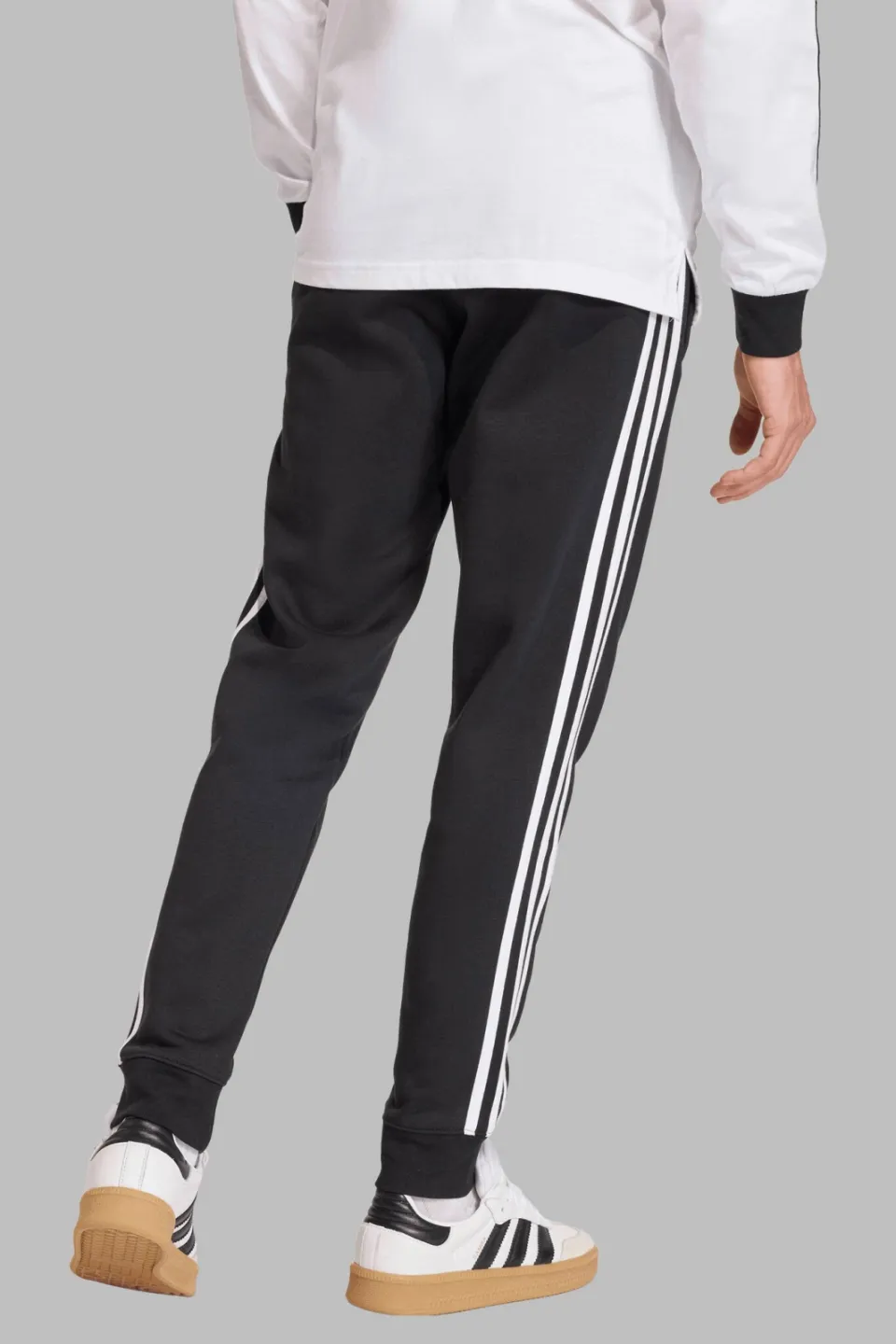 Adidas Originals regular fit gestreepte joggingbroek - zwart/wit, foto 4