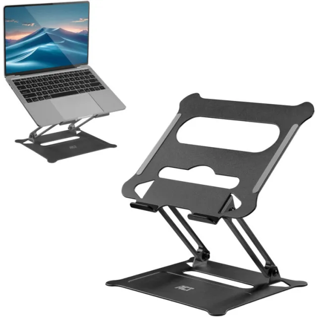 ACT AC8140 laptopstandaard zwart