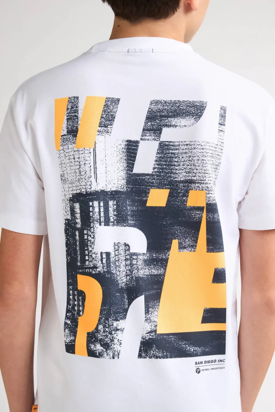 Petrol Industries T-shirt met backprint wit, foto 8