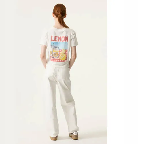 Garcia T-shirt met backprint wit, foto 3