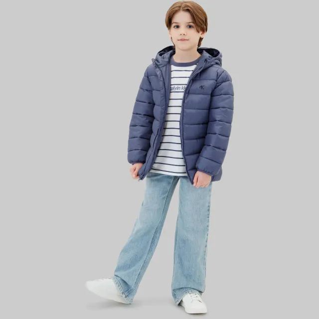 Calvin Klein gewatteerde winterjas blauw