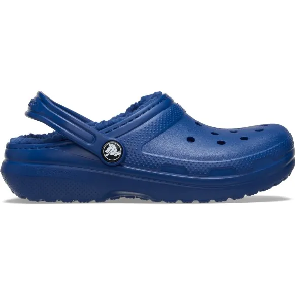 Crocs Kid's Classic Lined Clog - Pantoffels-37, blauw