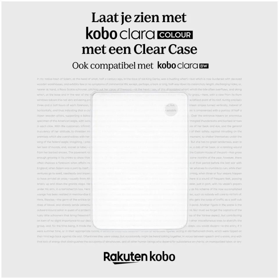 Kobo Clara Clear Case e-reader hoesje transparant, foto 3