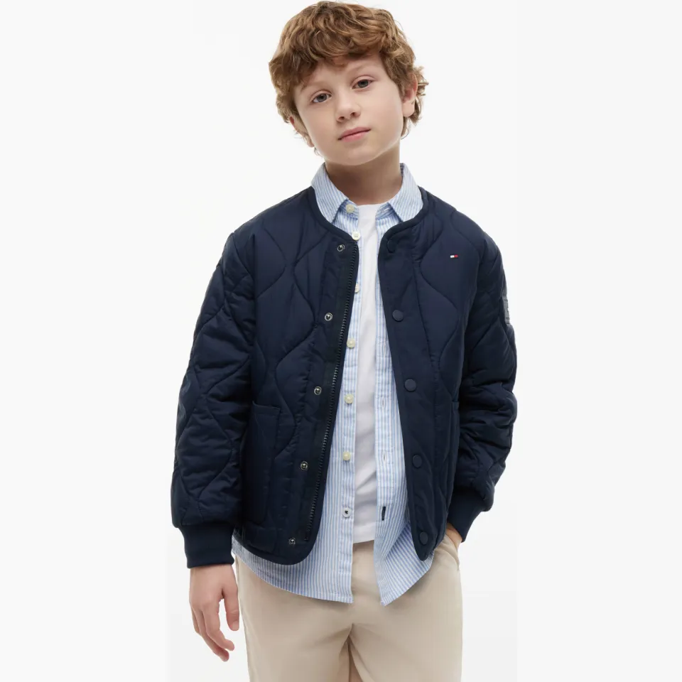 Tommy Hilfiger quilted tussenjas donkerblauw, foto 3