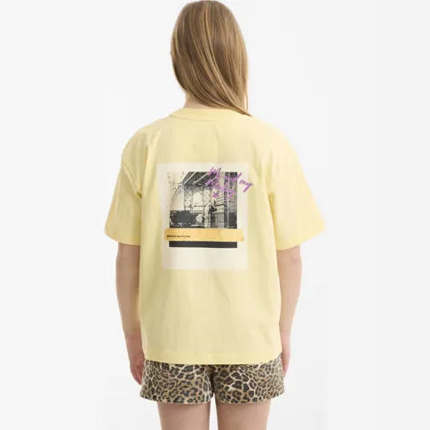 Me & My Monkey oversized T-shirt geel, foto 4