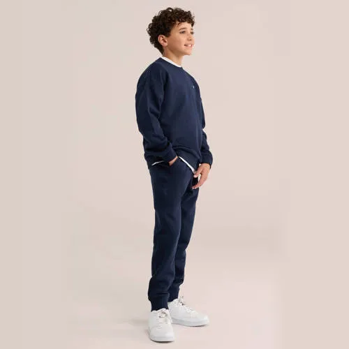 WE Fashion joggingbroek donkerblauw, foto 3