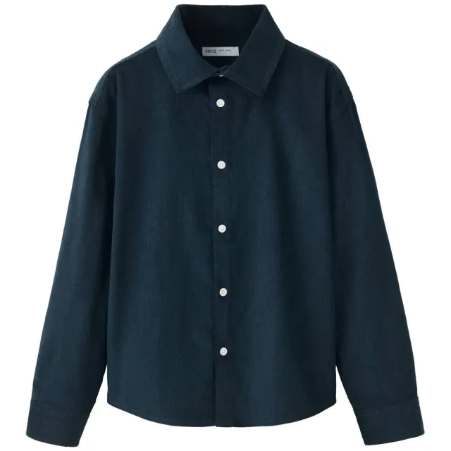 Mango Kids corduroy casual overhemd - marineblauw, foto 2