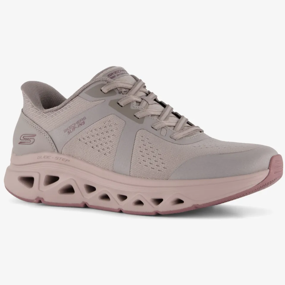 Skechers BOBS Sport Arc waves dames sneakers taupe, foto 6