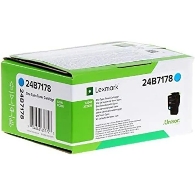 Lexmark 24B7178 Toner Cyaan Cyan