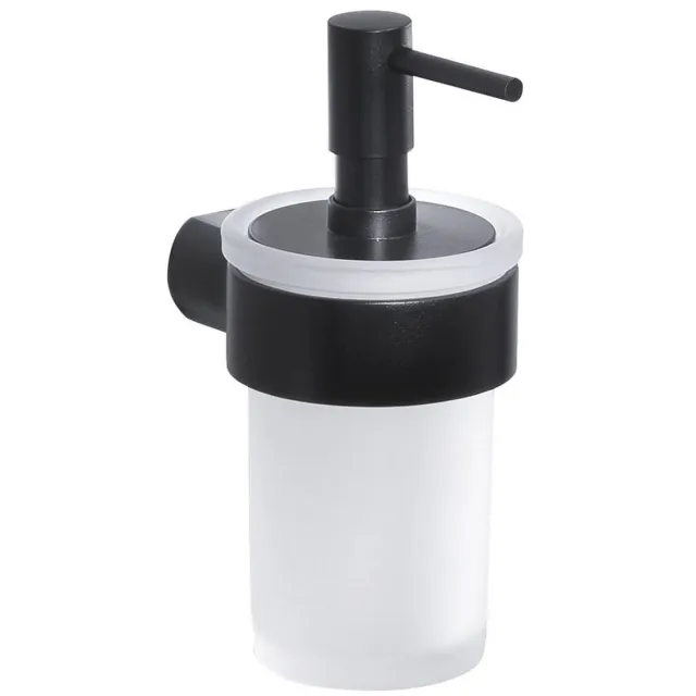 Sapho Zeepdispenser Sapho Pirenei Hangend 125 ML Mat Zwart / Satijnglas