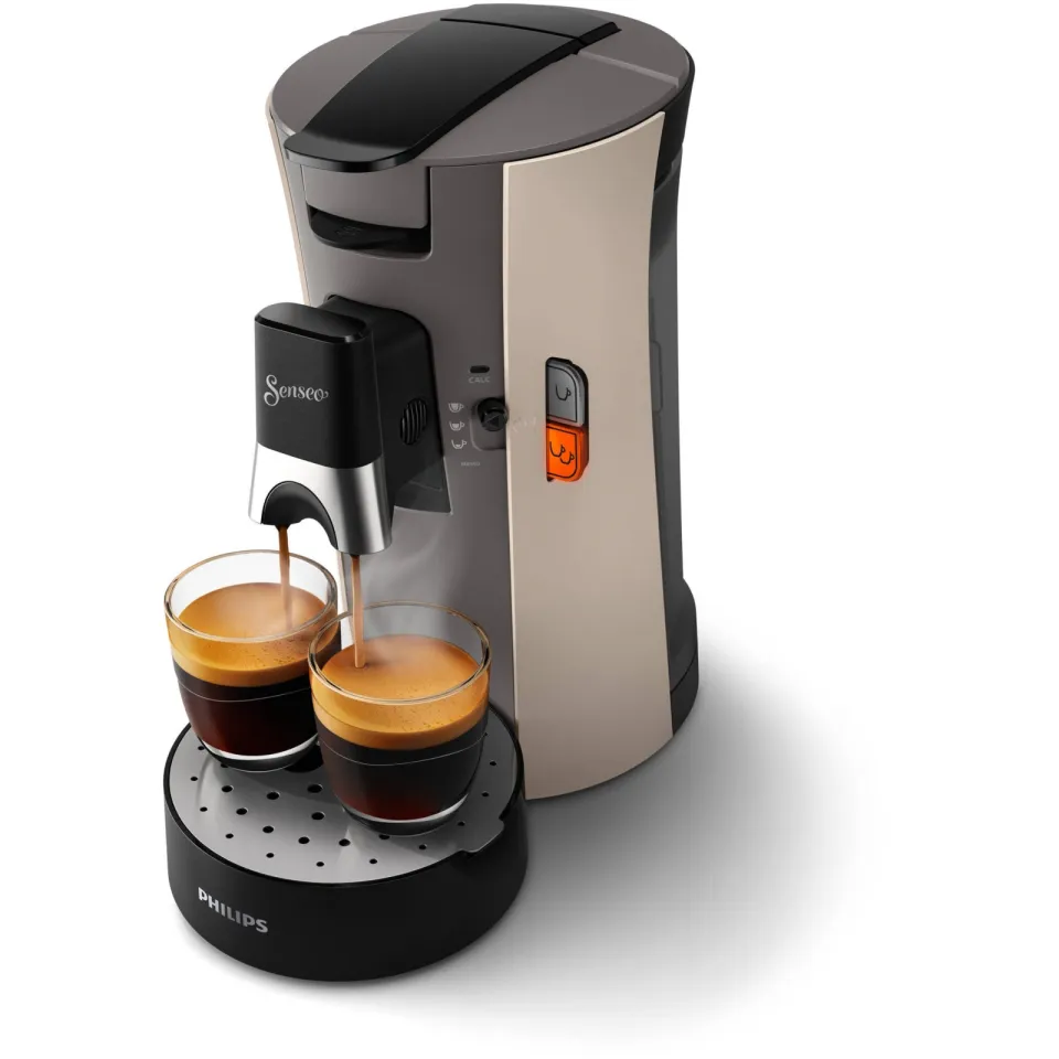 Philips Senseo Select CSA240/30 koffiepadmachine nougat nougat-beige, foto 2