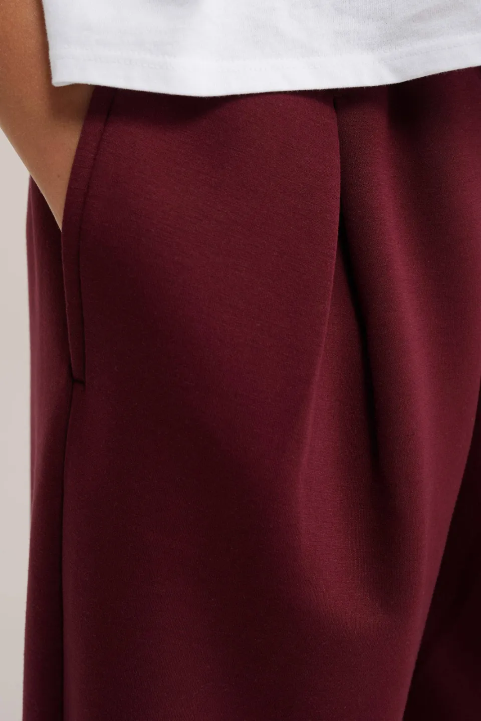 WE Fashion ballon joggingbroek donkerrood, foto 5