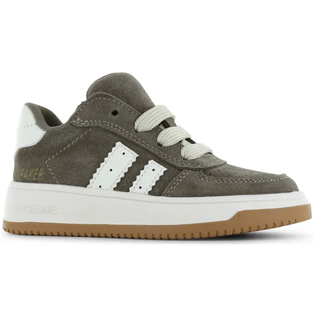 Shoesme suède sneakers - kaki/ecru, foto 2