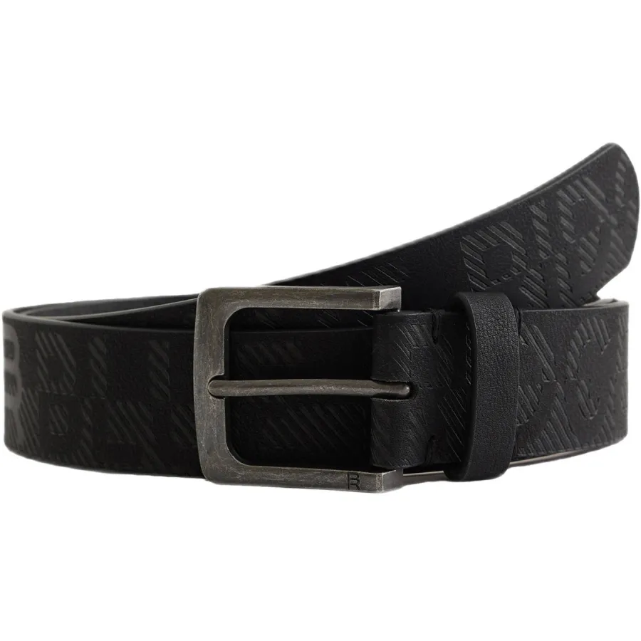 WE Fashion imitatieleren riem zwart 75 cm