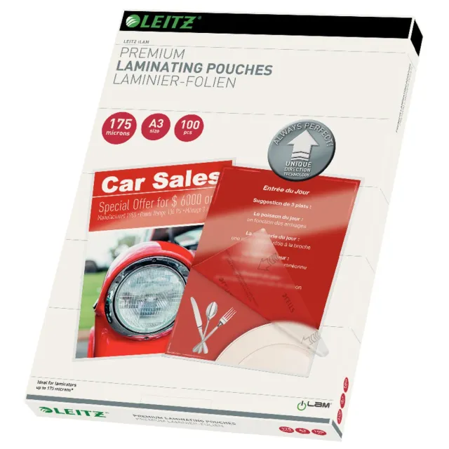 Leitz Lamineerhoes leitz ilam a3 2x175micron 100 stuks