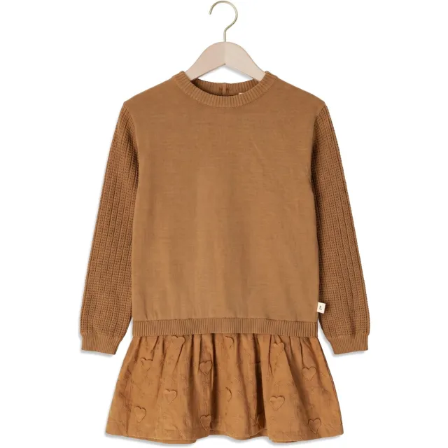Ton & Ton Taya jurk bruin