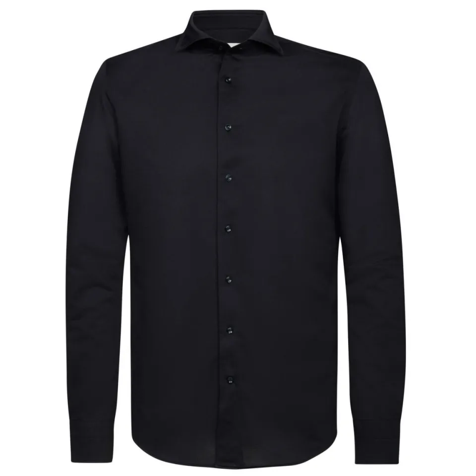 Profuomo Japanese Knitted overhemd zwart, foto 5