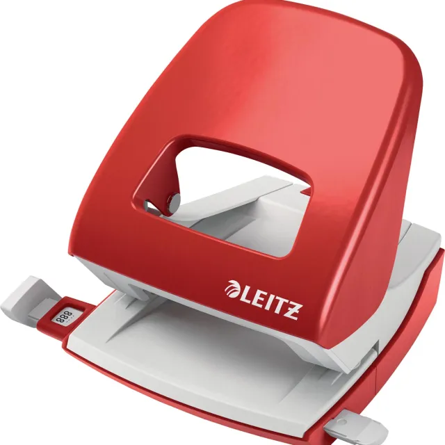 Leitz Perforator leitz 5008 nexxt metaal 30 vel rood