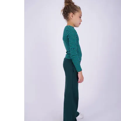 Vingino gestreepte longsleeve donkergroen/aqua, foto 3