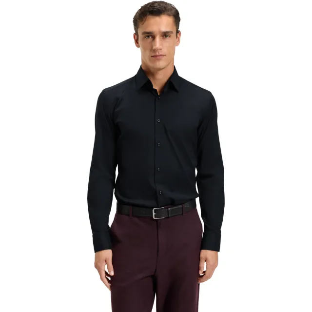 Boss slim fit overhemd - zwart