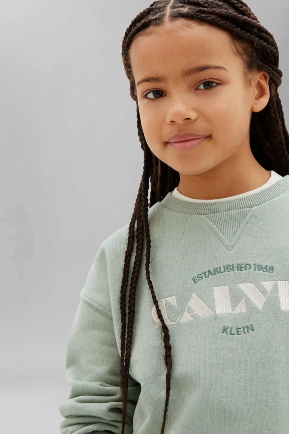 Calvin Klein sweater met logo - lichtgroen, foto 5