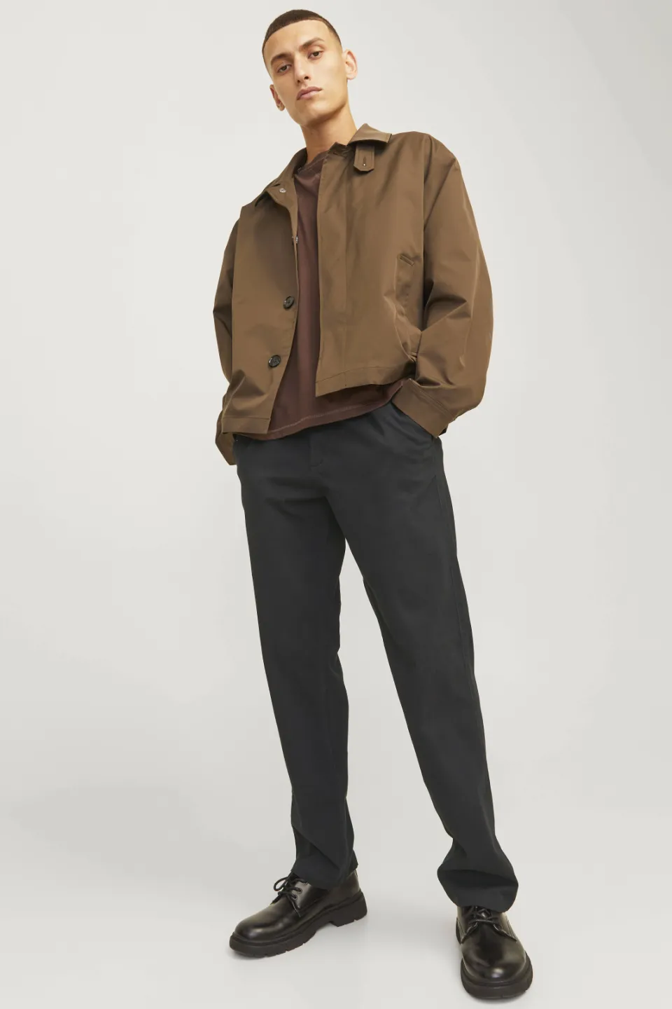 Jack & Jones relaxed fit chino zwart Black