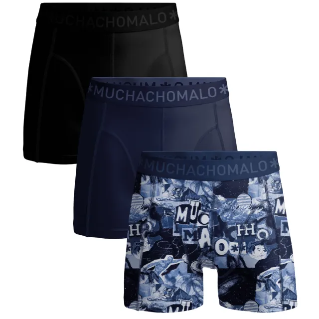 Muchachomalo Heren 3-pack Boxershorts Veelkleurig