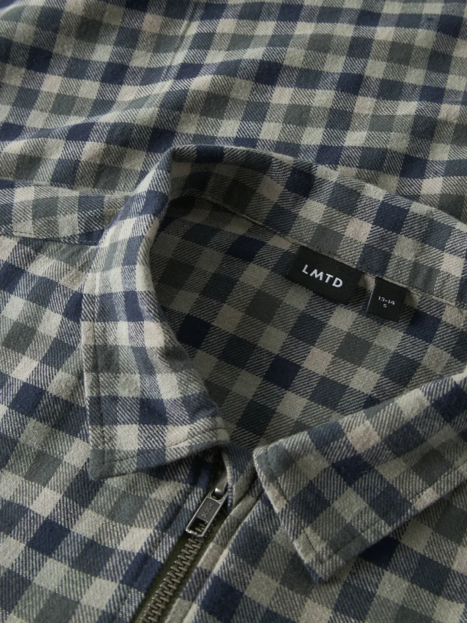 LMTD geruit overshirt - donkerblauw, foto 4