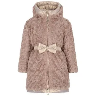 Le Chic reversible faux fur winterjas met ceintuur goud, foto 4