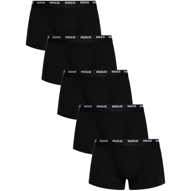 Hugo Boxers HUGO 5-pack katoenen stretchboxers Zwart