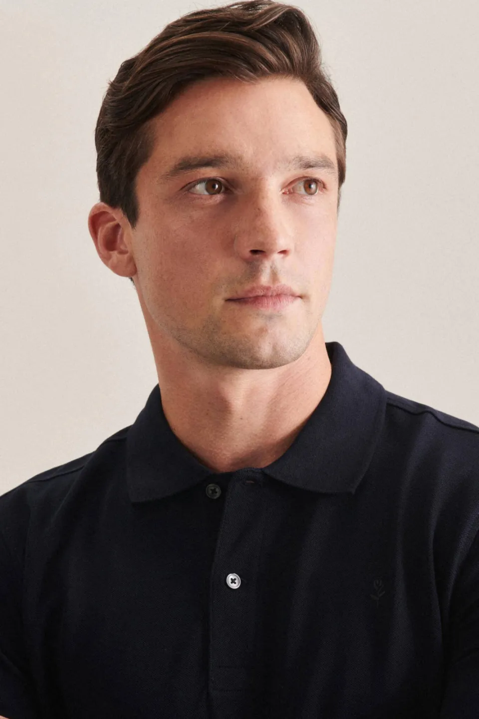 Seidensticker slim fit polo donkerblauw, foto 4