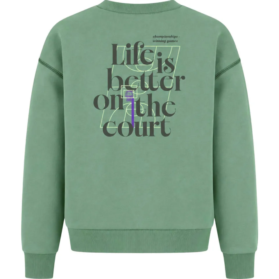 B.Nosy rechtvallende sweater met backprint - groen, foto 3